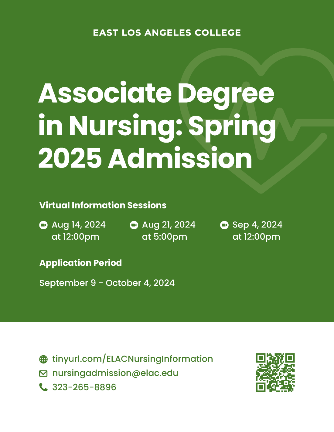 Nursing Program Spring 2025 Info Session ELAC